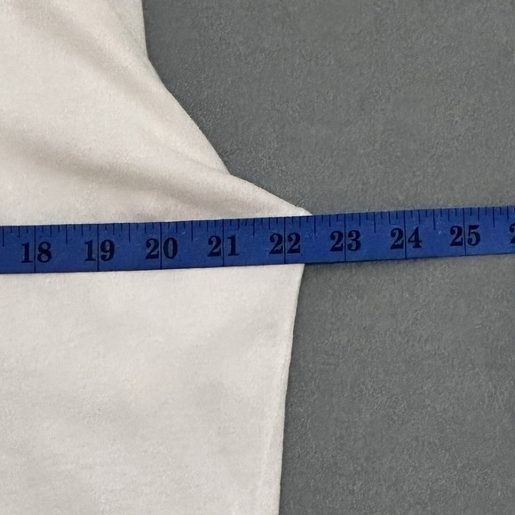 Current Elliott Womens Top 2 M Ruffle Roadie Tee Sugar White Distressed Classic - Picture 10 of 15